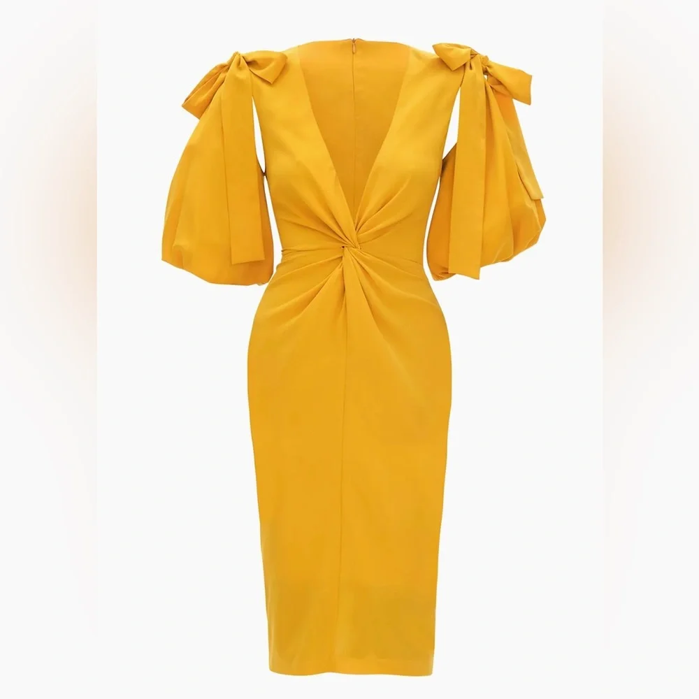 Andrea Iyamah Zuna dress in marigold size small - Picture 2 of 6